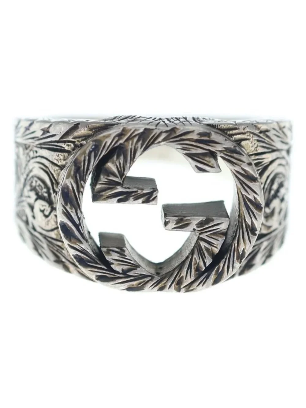 Gucci Interlocking Ring Silver
